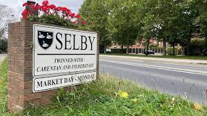 Selby Town UK sign