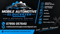 mobile automotive gloucester business card / poster